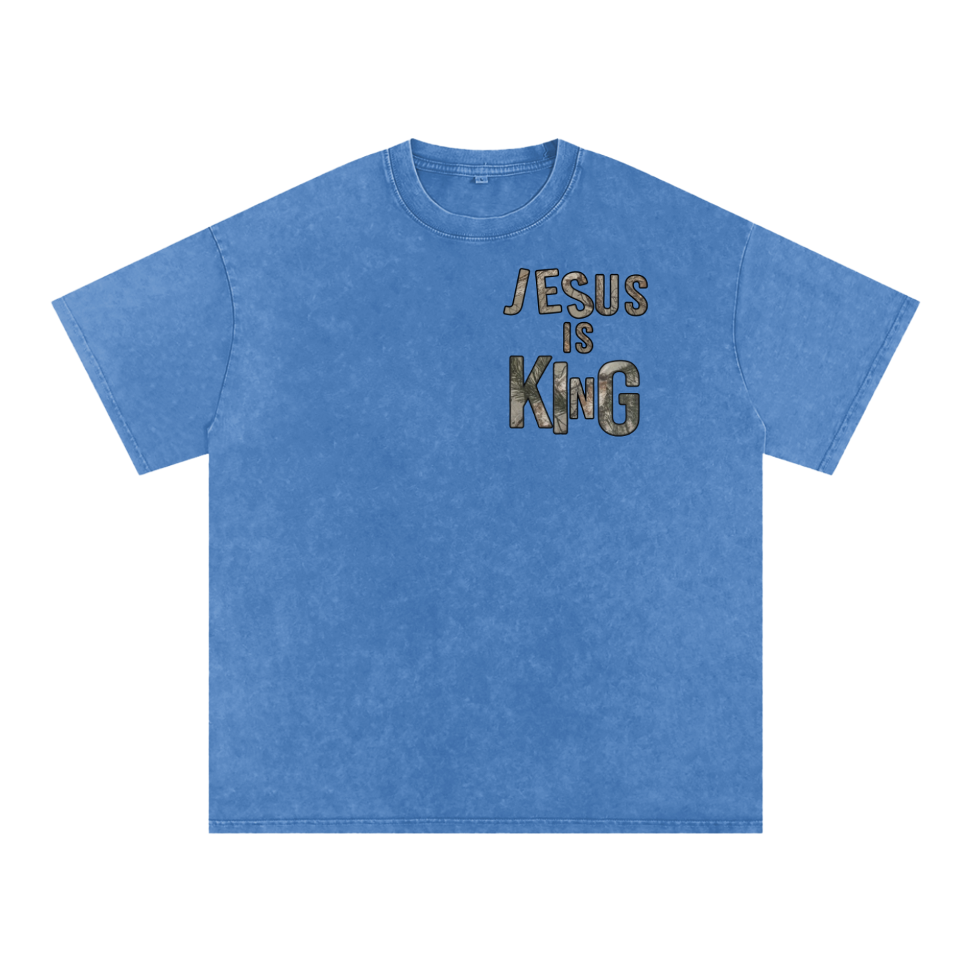 Jesus is King Snow Washed Tee