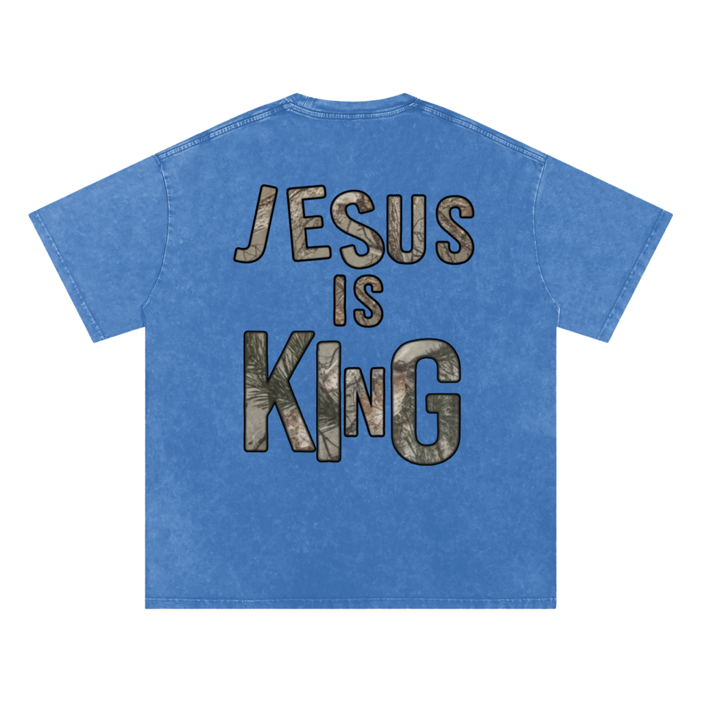 Jesus is King Snow Washed Tee
