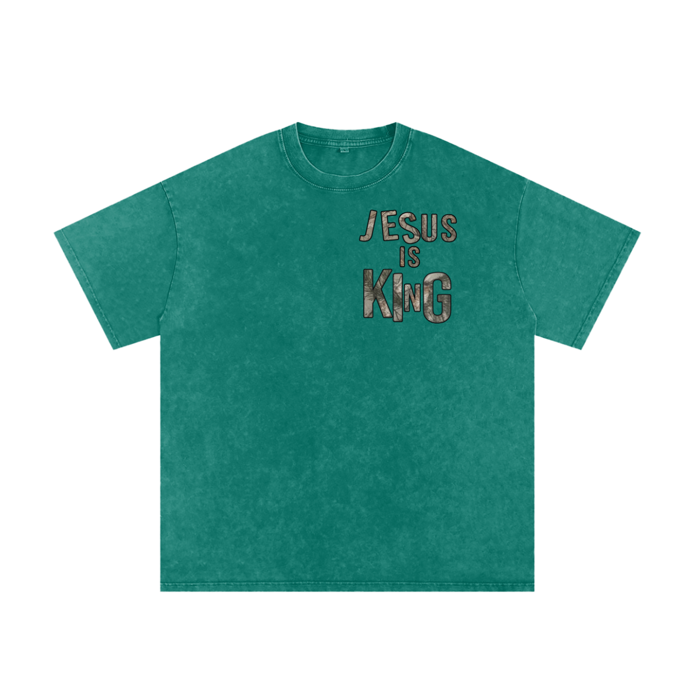 Jesus is King Snow Washed Tee