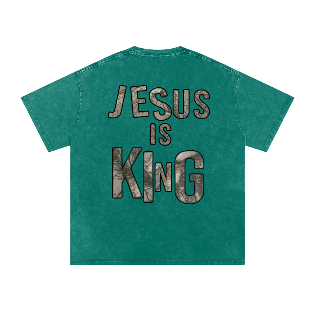 Jesus is King Snow Washed Tee