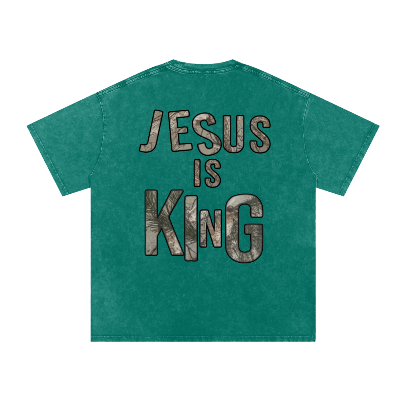 Jesus is King Snow Washed Tee