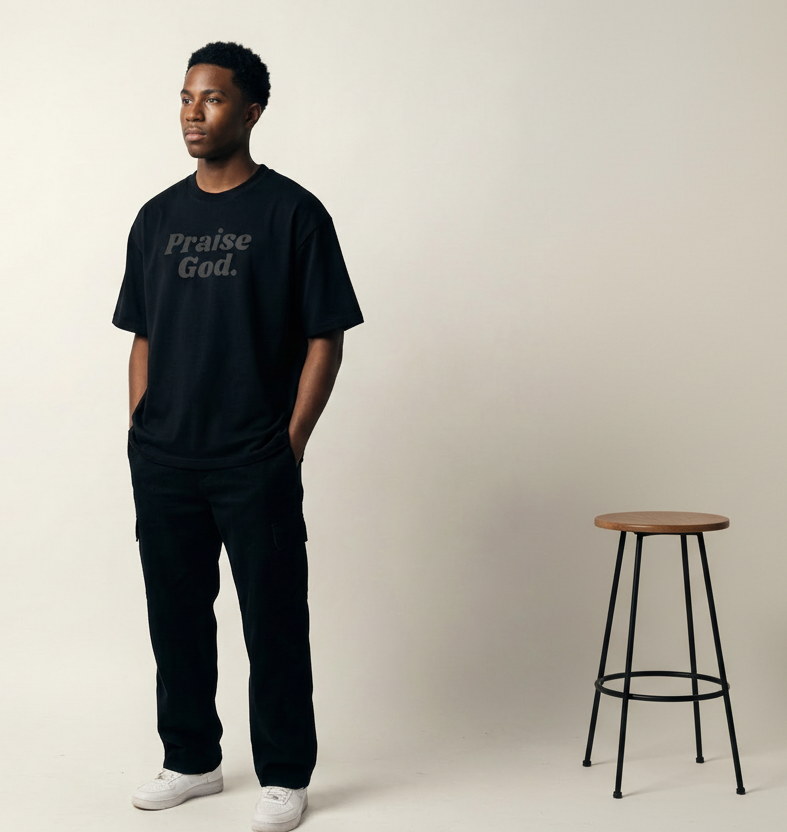 Praise God Oversized Tee