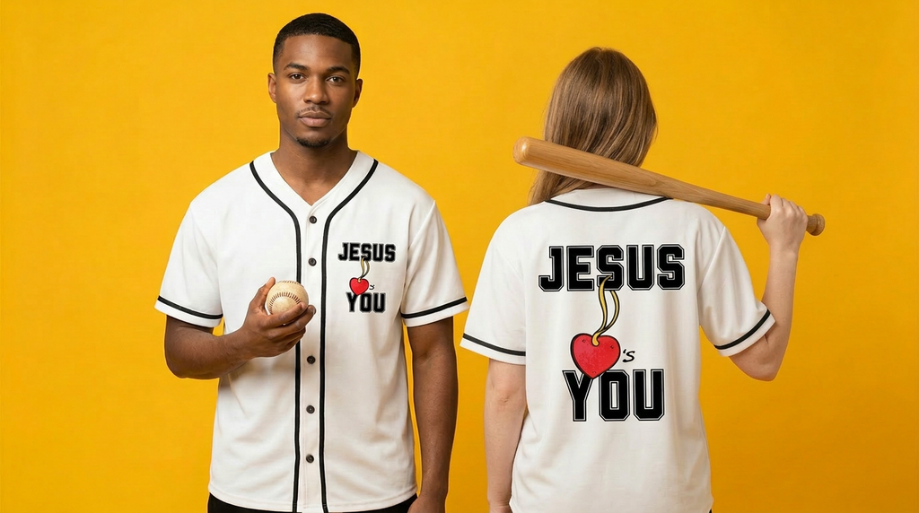 Jesus Loves You Baseball Jersey