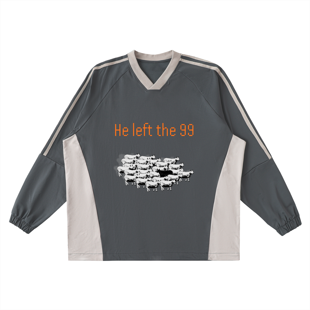 He Left the 99 Jersey Crew Pullover