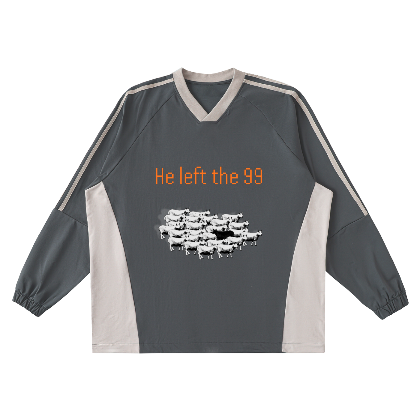 He Left the 99 Jersey Crew Pullover
