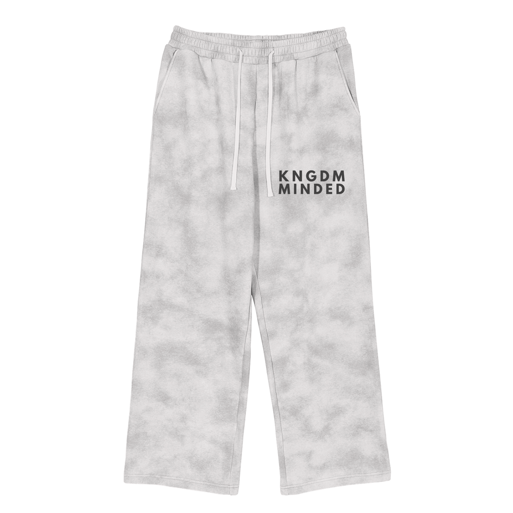 KNGDM Baggy Artic Camo Fleeced Sweatpants