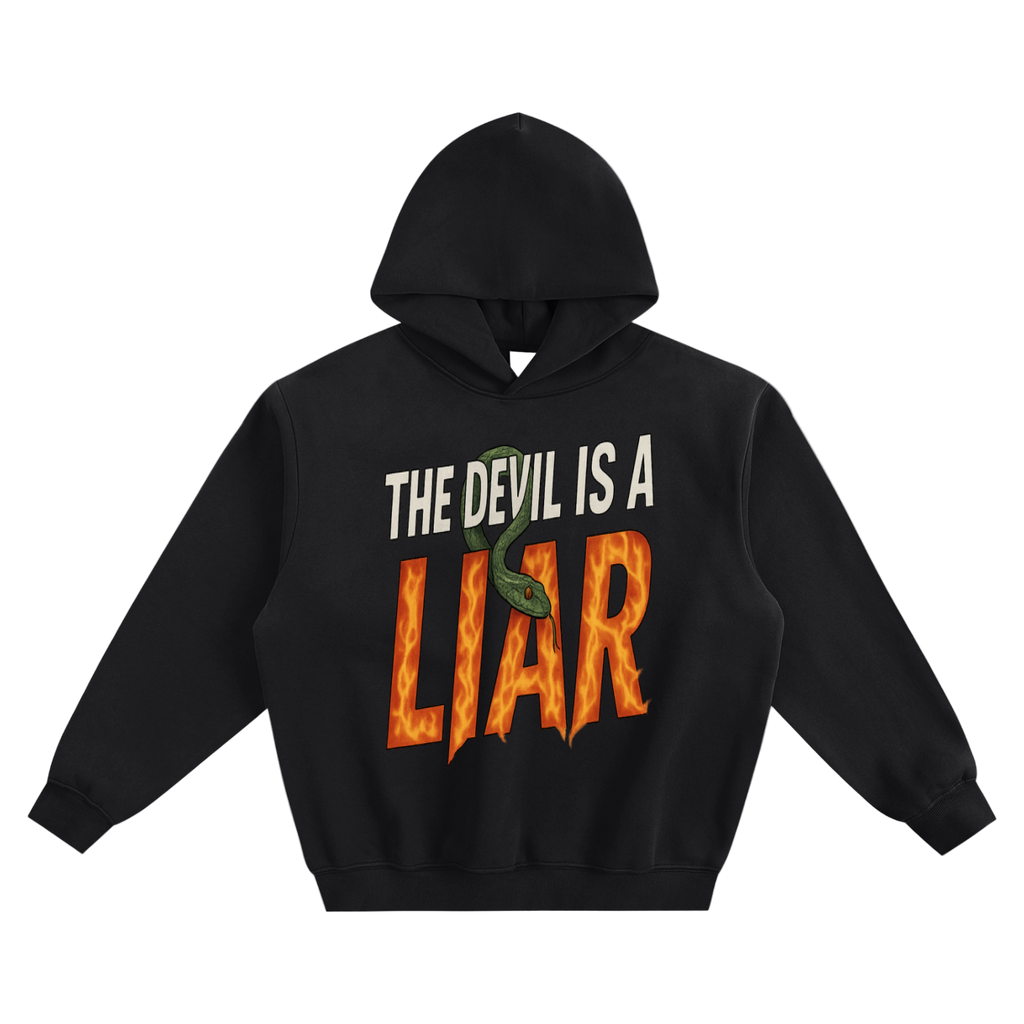 The Devil is a Liar Soft Boxy Hoodie