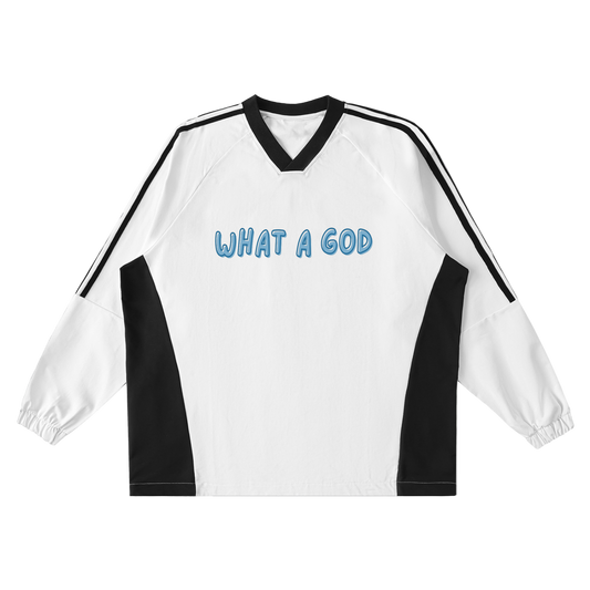 What a God Jersey Crew Pullover