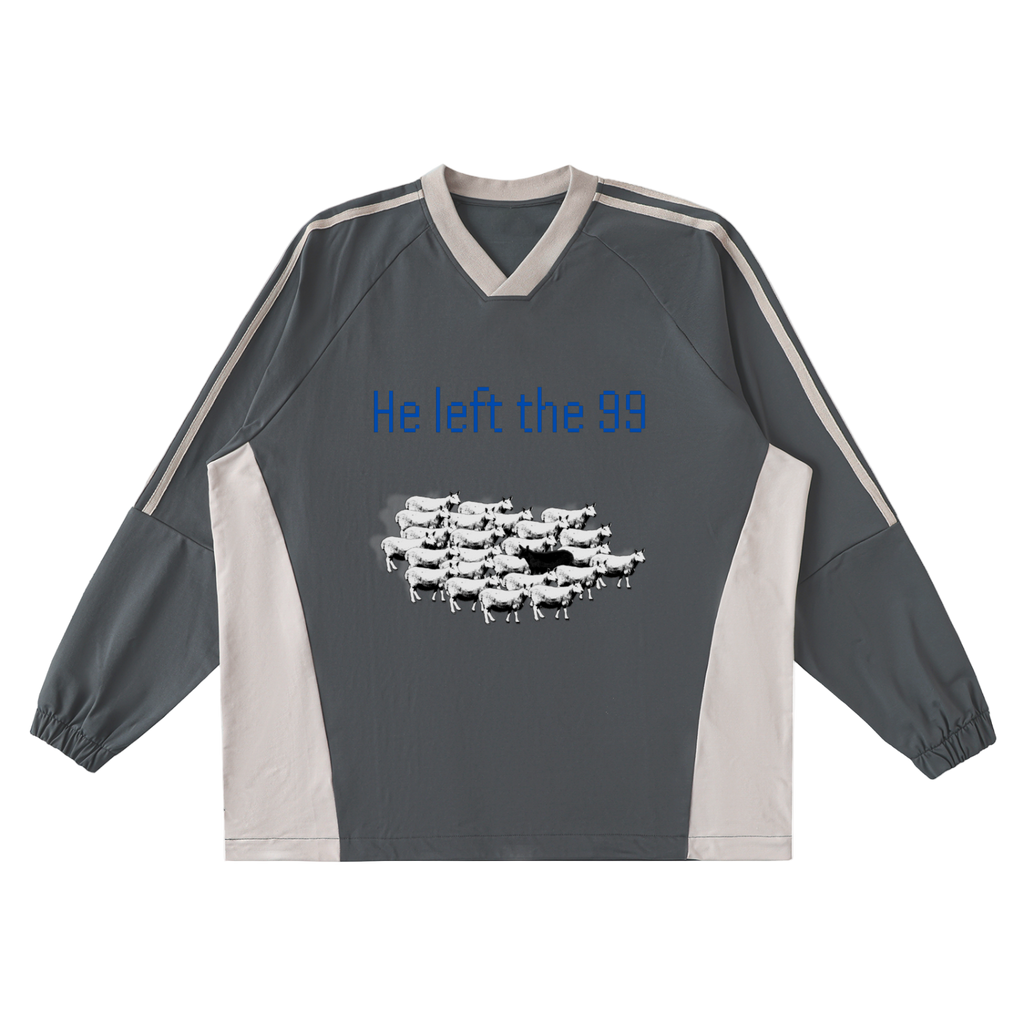 He Left the 99 Jersey Crew Pullover