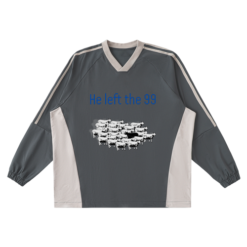 He Left the 99 Jersey Crew Pullover