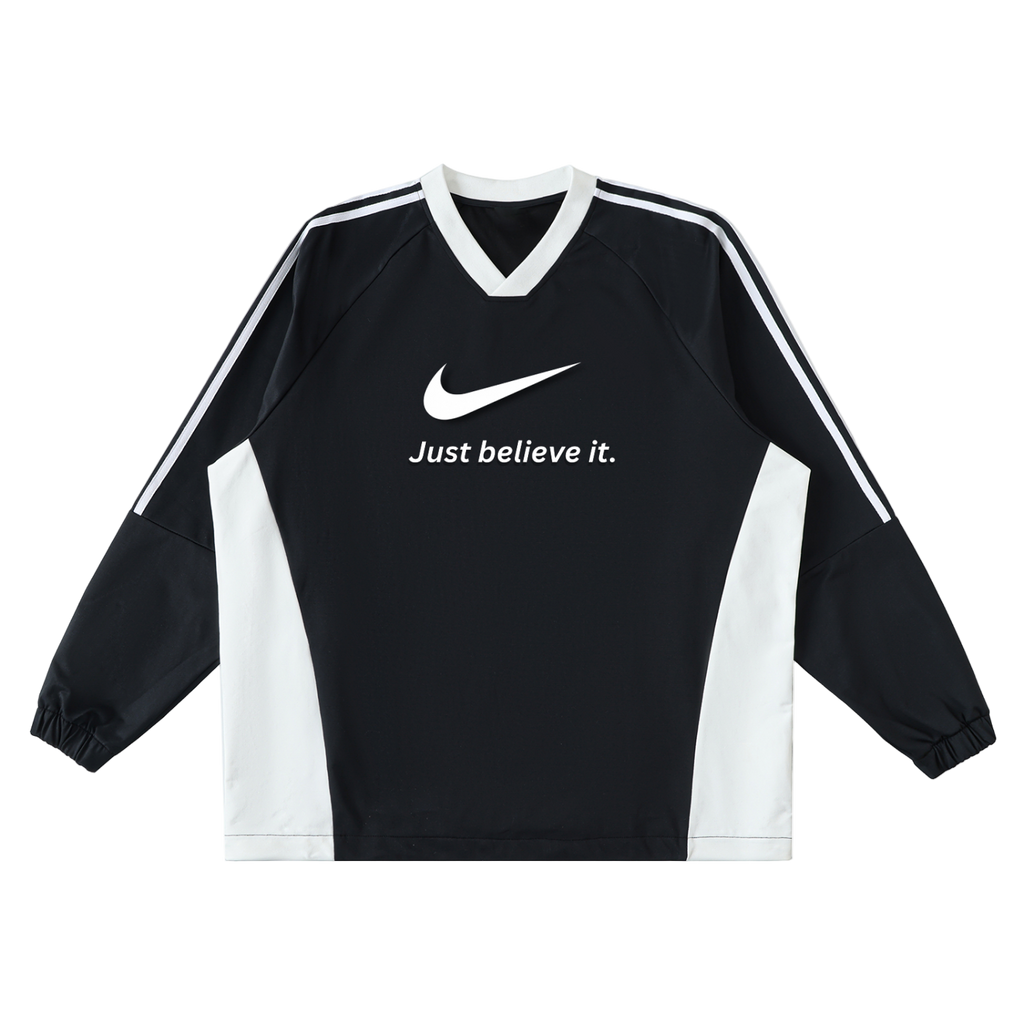 Just Believe It Jersey Crew Pullover