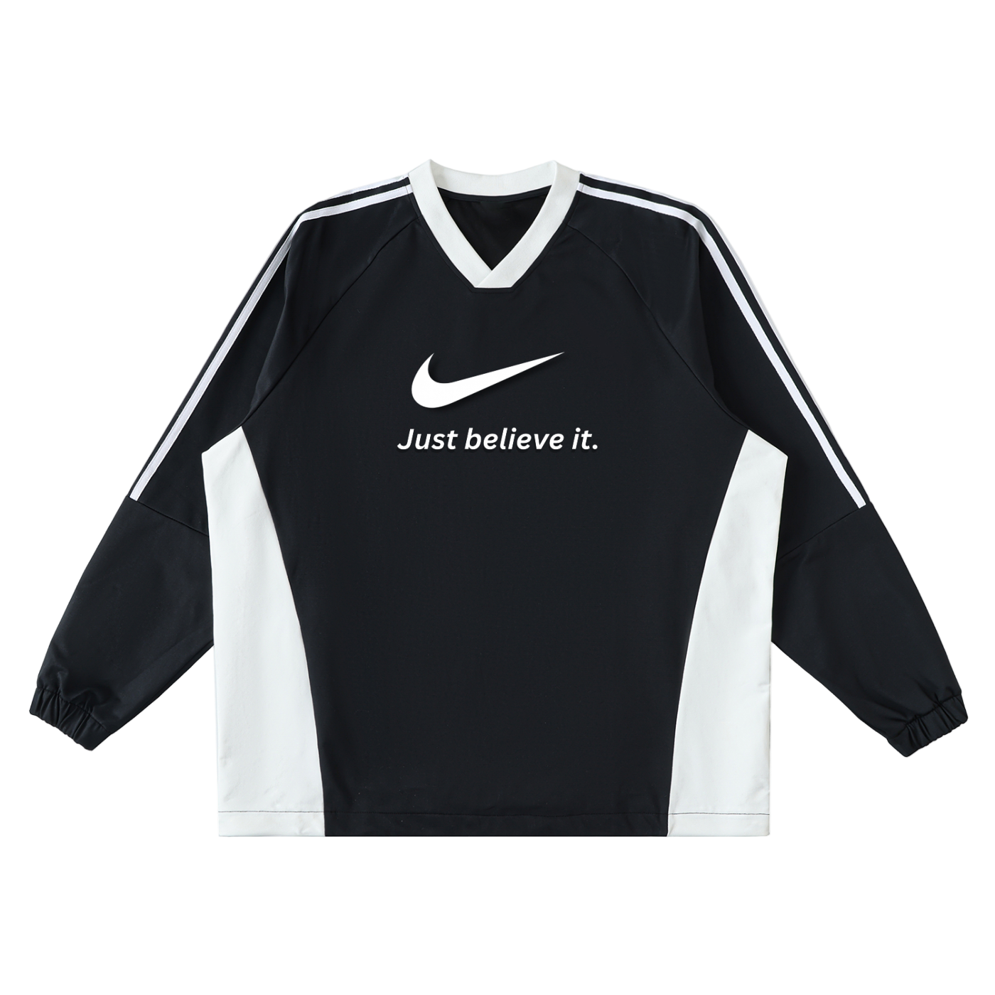 Just Believe It Jersey Crew Pullover