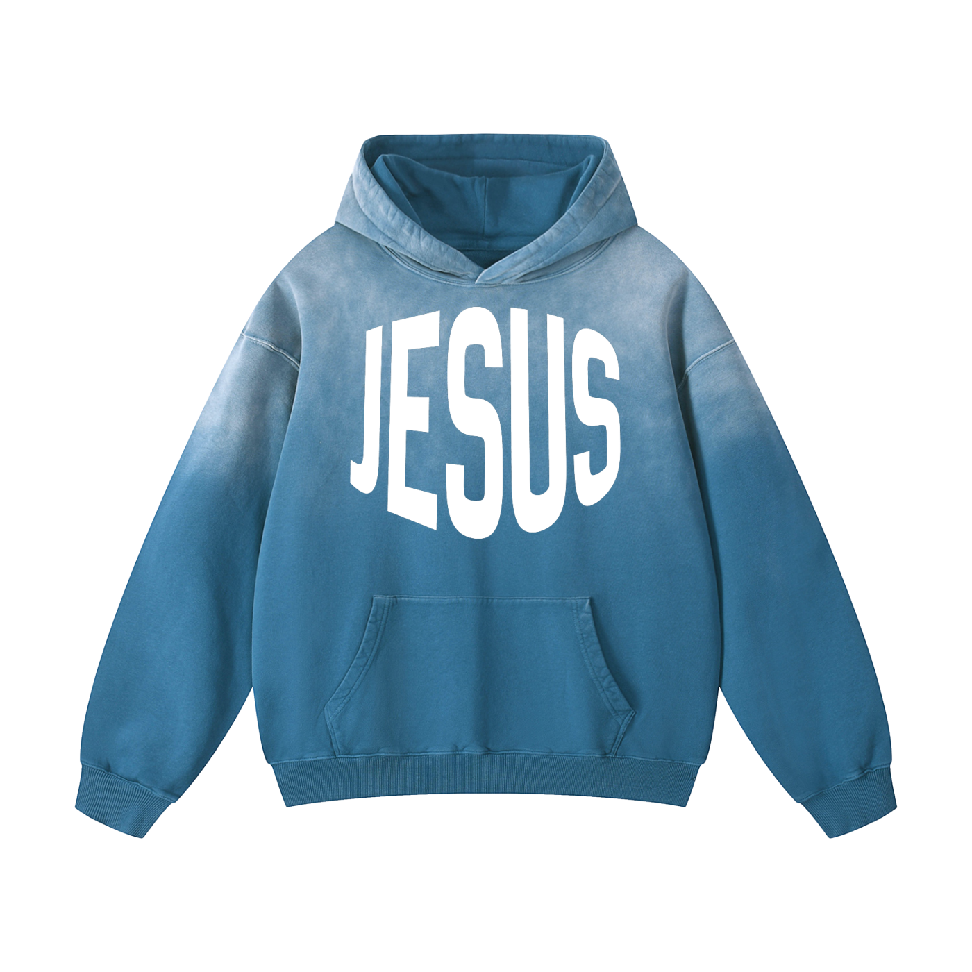 JESUS Sunfaded Oversized Hoodie