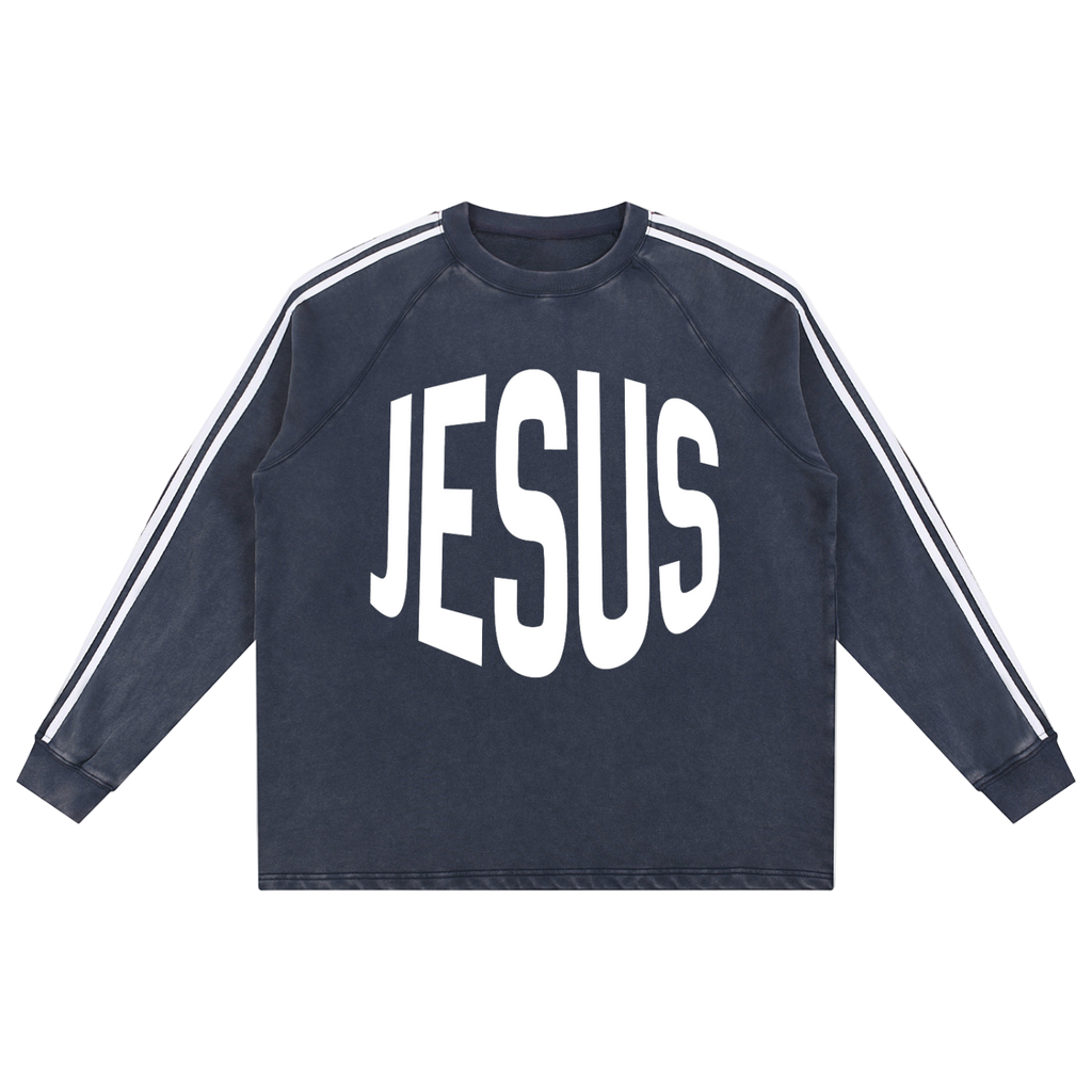 JESUS Snow Washed Sweatshirt