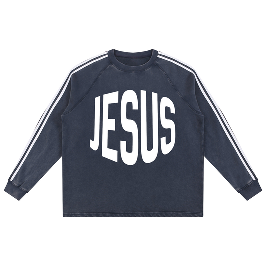 JESUS Snow Washed Sweatshirt