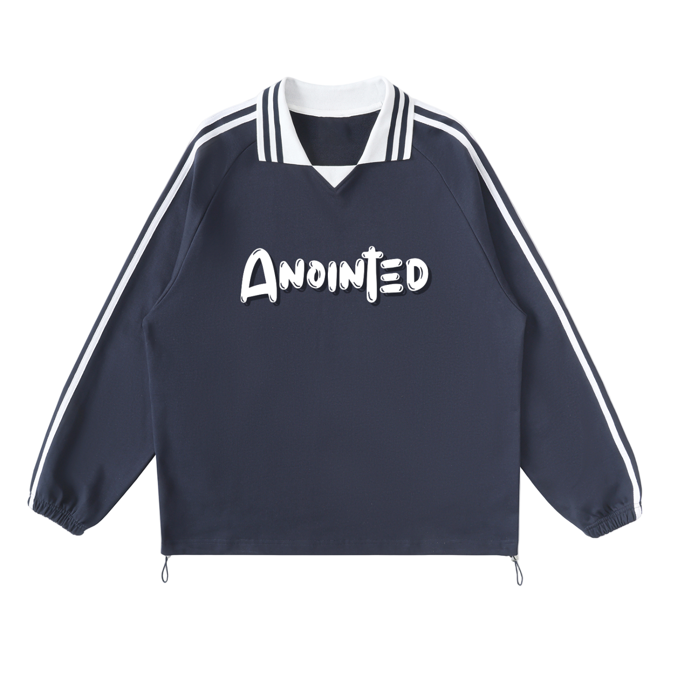 Anointed Striped Collar Pullover